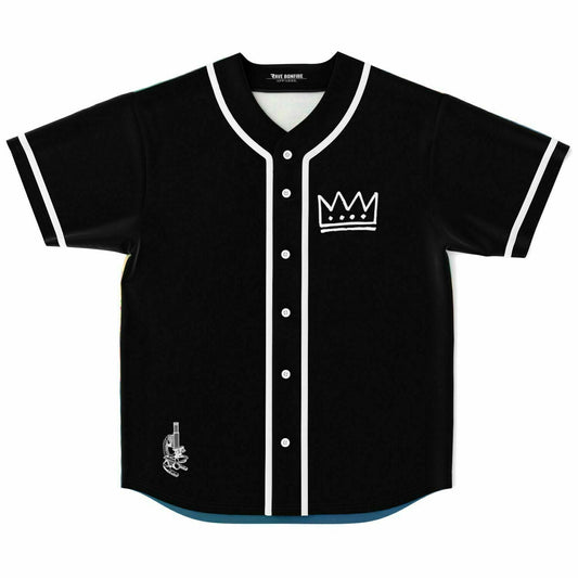 Charles The First Black Line Art Rave Baseball Jersey
