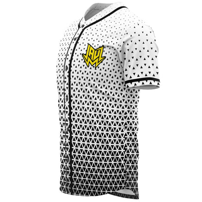 Jauz White Black Triangular Rave Baseball Jersey