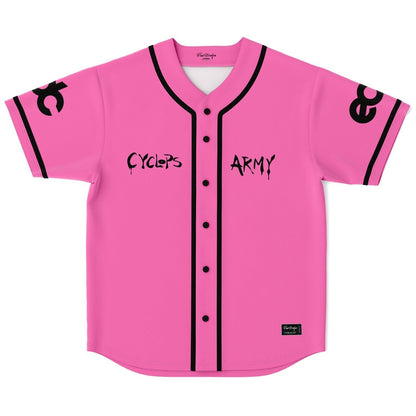 Subtronics Pink Text Only Rave Baseball Jersey
