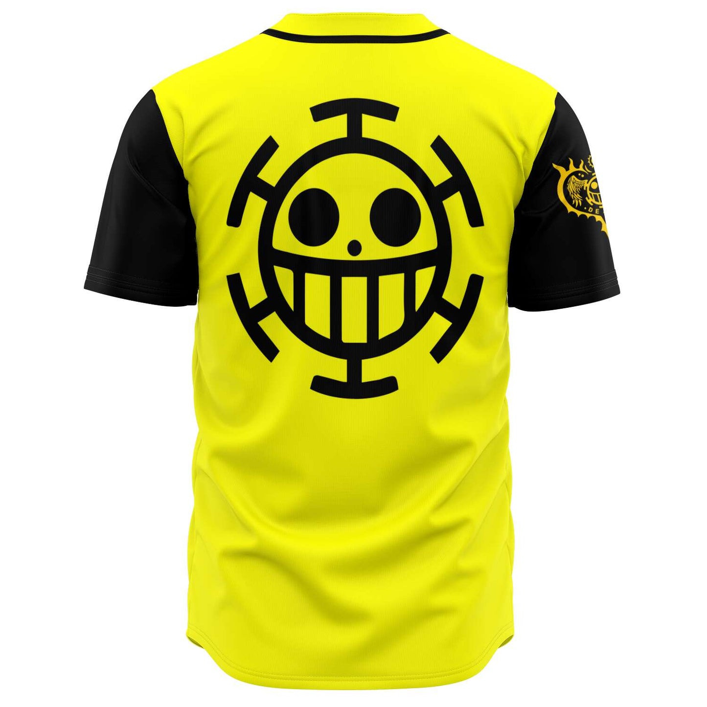 Bright Yellow Heart Pirates Rave Baseball Jersey