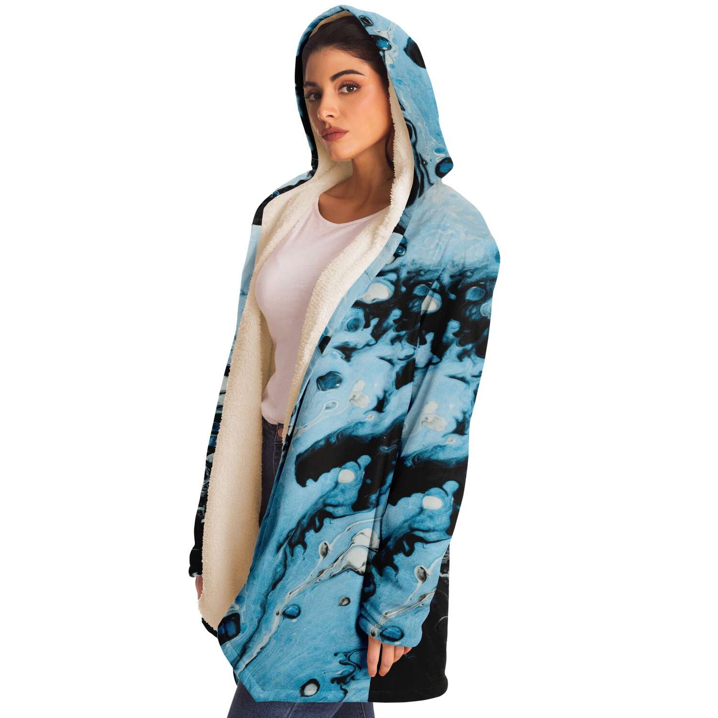 Water vapor hooded cloak