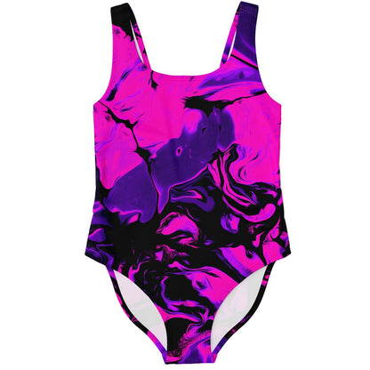 Hot Pink Abstract Liquid Rave Swimsuit