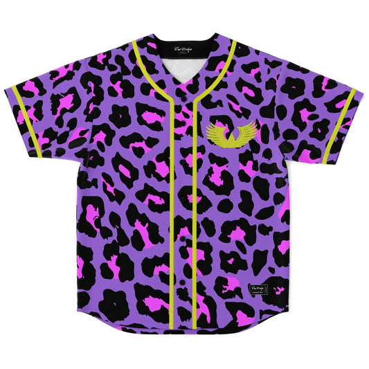 Gryffin Purple Leopard Rave Baseball Jersey
