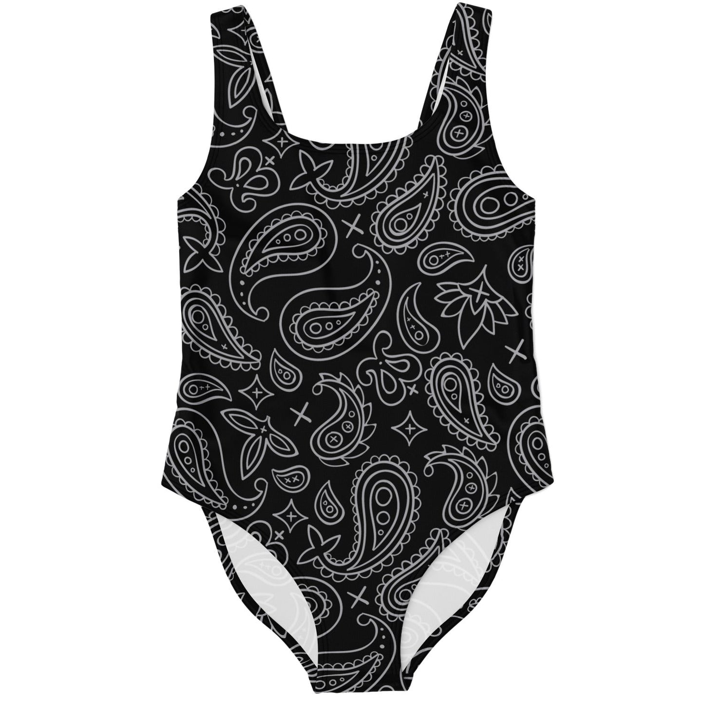 Black Paisley Bandana Rave Swimsuit