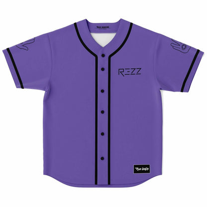 Rezz Purple Wordmark Rave Baseball Jersey