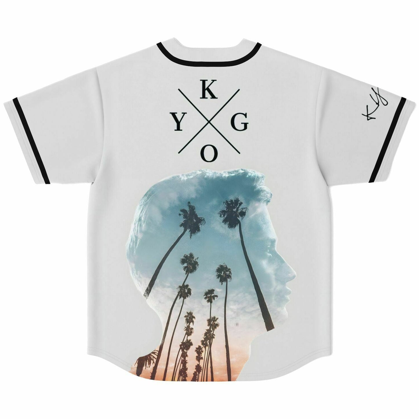 Kygo White Cross Rave Baseball Jersey