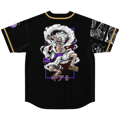 Black One Piece Rave Baseball Jersey