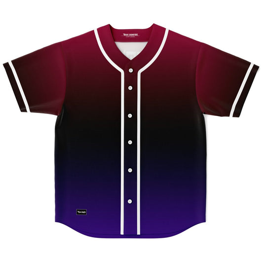 Crybanger Maroon Stylized Phoenix Rave Baseball Jersey