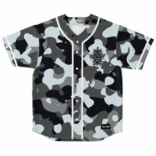 Grey Urban Rave Baseball Jersey