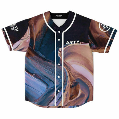Seven Lions Navy Swirled Marble Rave Baseball Jersey