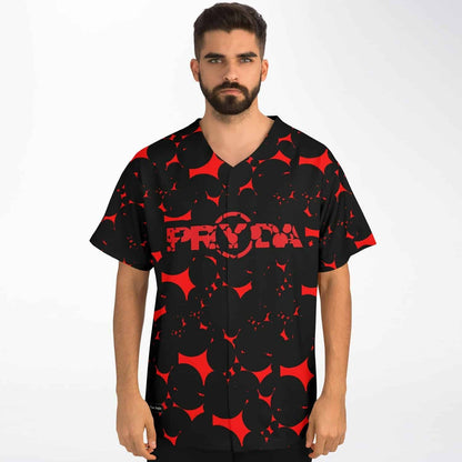 Pryda Black Bright Orbs Rave Baseball Jersey