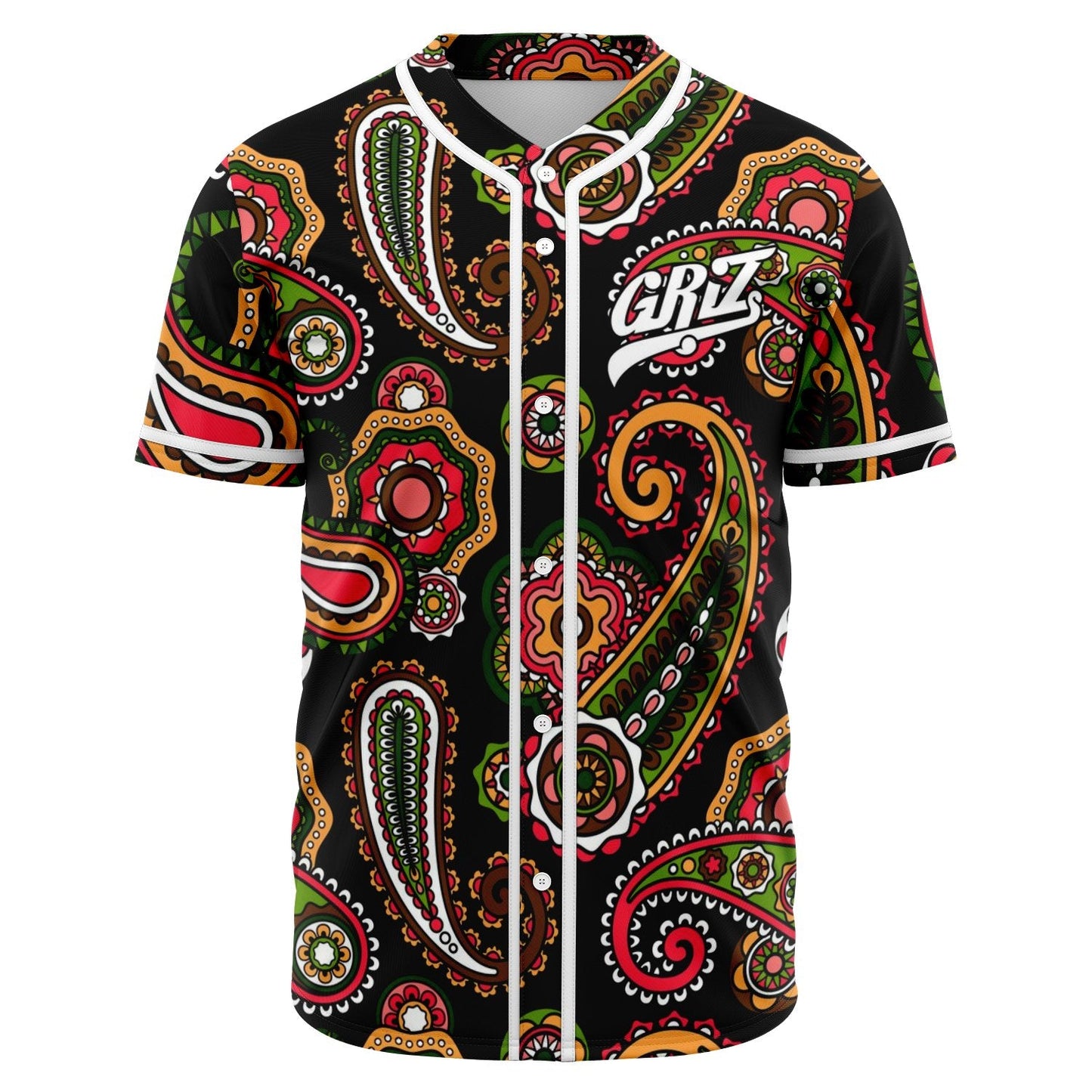 GRiZ Black Bandana Rave Baseball Jersey