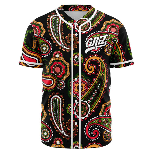 GRiZ Black Bandana Rave Baseball Jersey