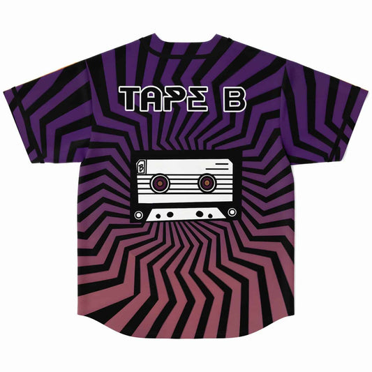 Tape B Orange Cassette Rave Baseball Jersey