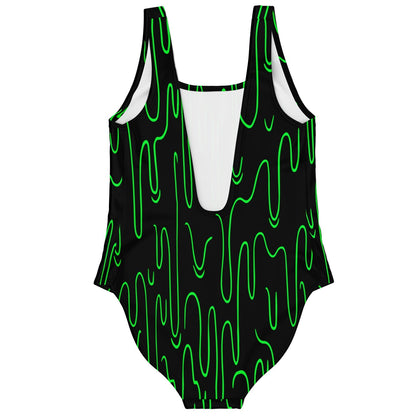 Black Dripping Slime Rave Swimsuit