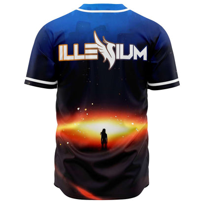 Illenium Navy Blue Cosmic Horizon Rave Baseball Jersey