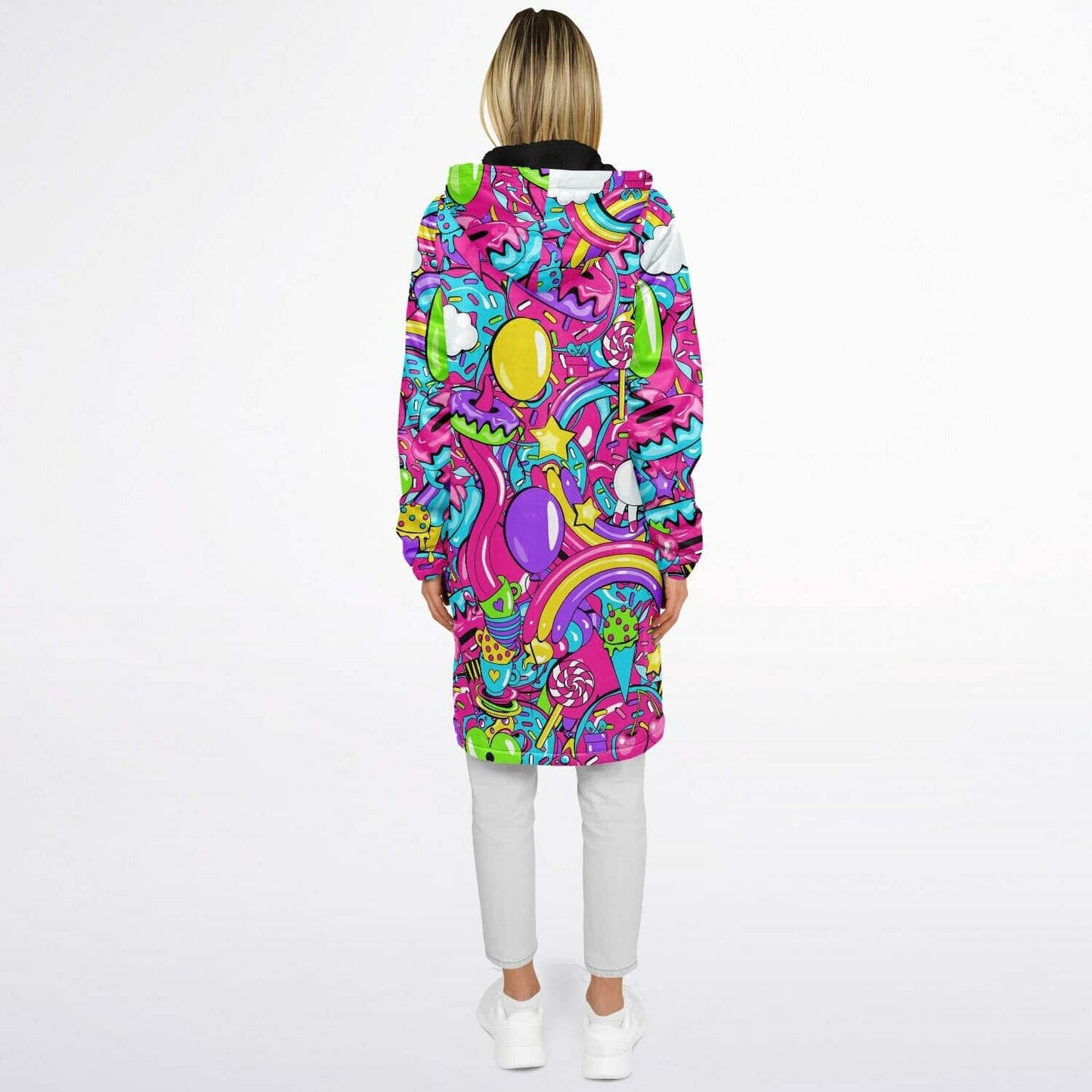 Bright Kawaii Candy Rave Cloak
