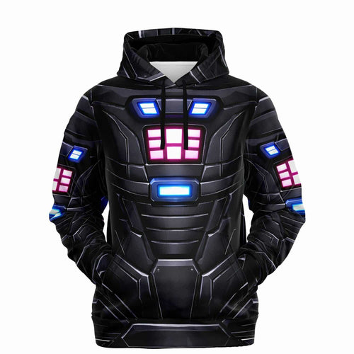 Astro Ave Black Mech Armor Rave Hoodie