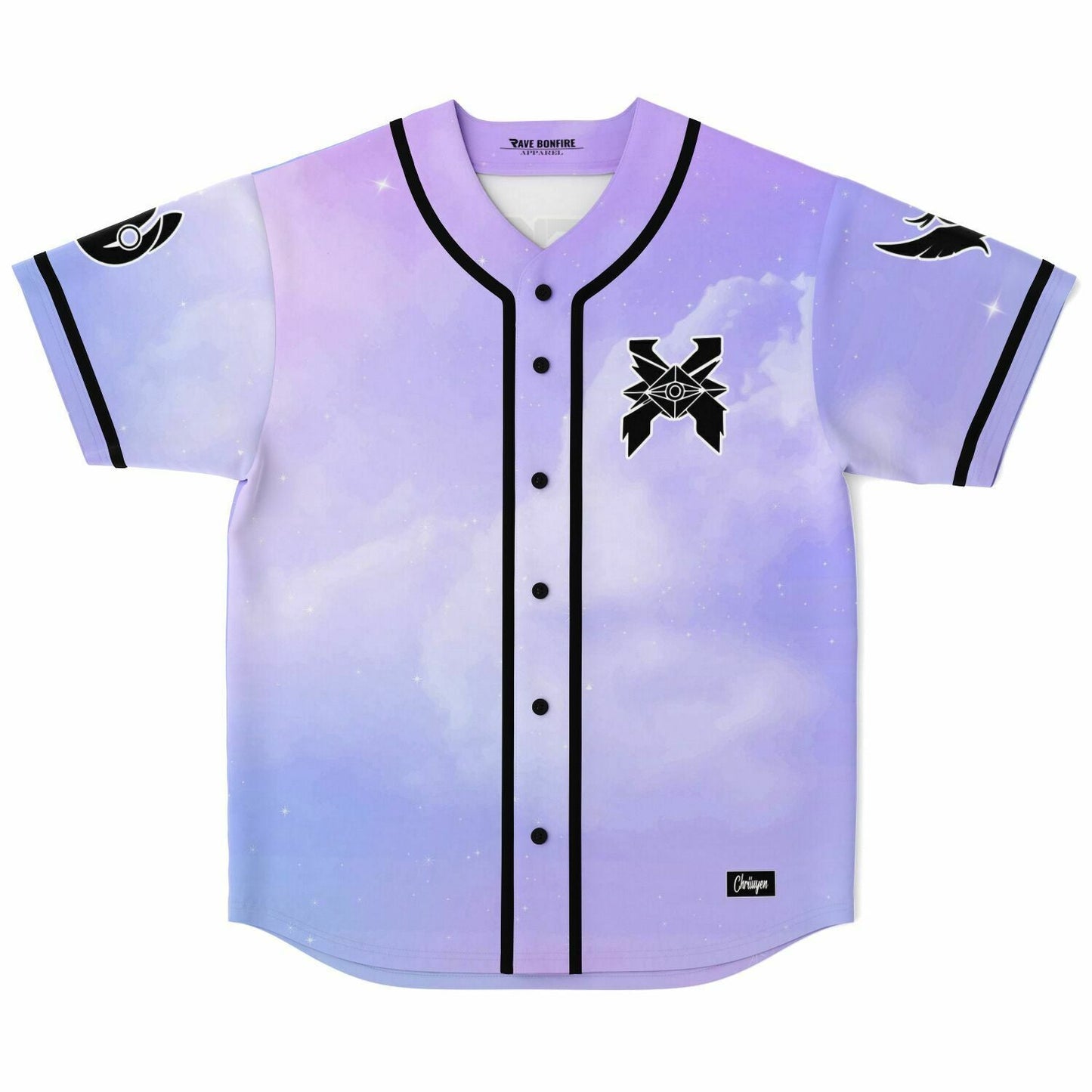 Excision Pastel Lavender Dreamy Cloud Rave Baseball Jersey