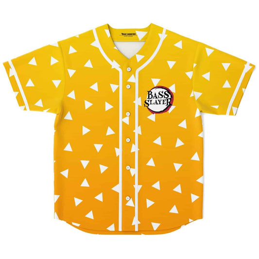 Yellow Orange Scattered White Rave Baseball Jersey