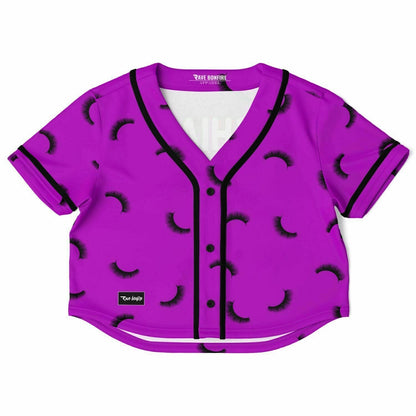 Lashes Cropped Baseball Jersey