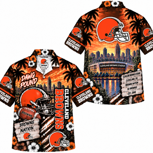 Cleveland Browns Dawg Pound Hawaiian Shirt