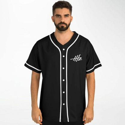 Headhunterz Black Hhz Monogram Rave Baseball Jersey