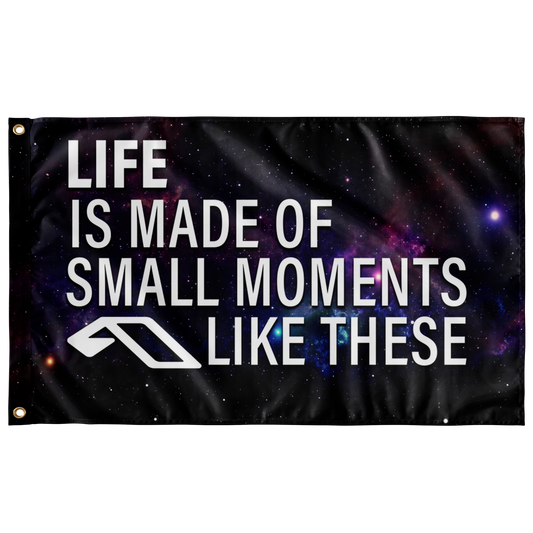 Anjunabeats Black Galaxy Motivational Quote Rave Flag