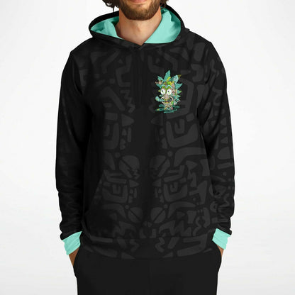 Trippy Melting Cartoon Face Rave Hoodie