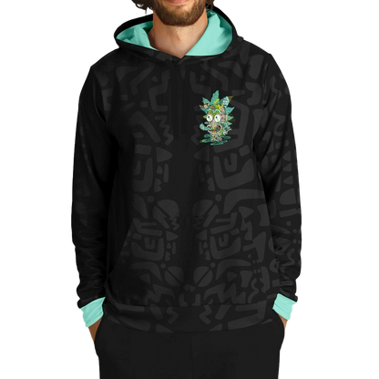 Trippy Melting Cartoon Face Rave Hoodie