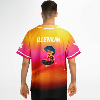 ILLENIUM Sunset Gradient Phoenix Rave Baseball Jersey