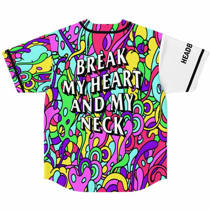 Vivid Rainbow Dense Psychedelic Rave Baseball Jersey