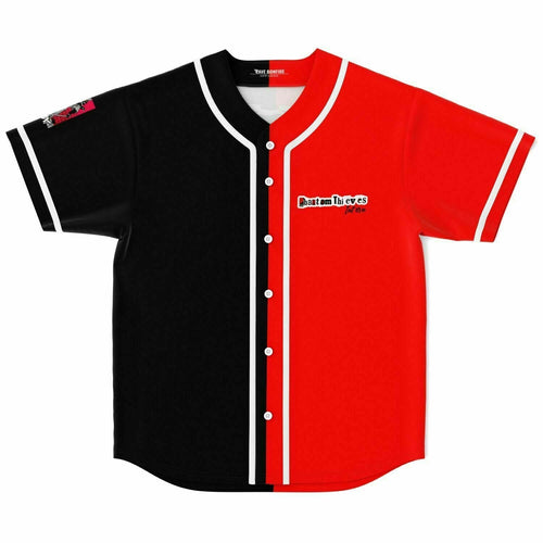 Split Black Half Rave Baseball Jersey
