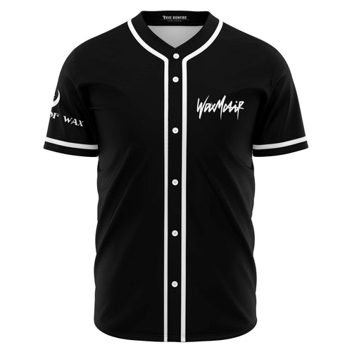 WaxMotif Black Mostly Rave Baseball Jersey