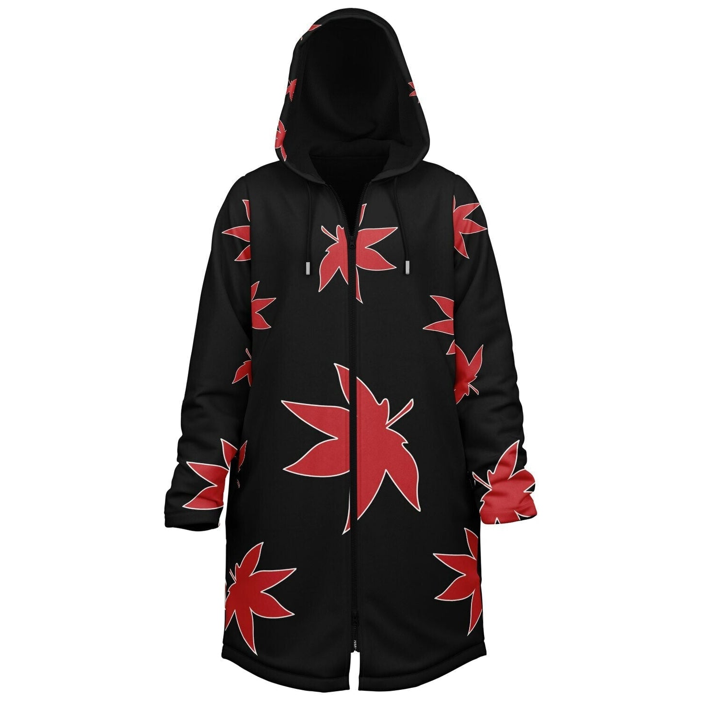Black Scattered Red Rave Cloak