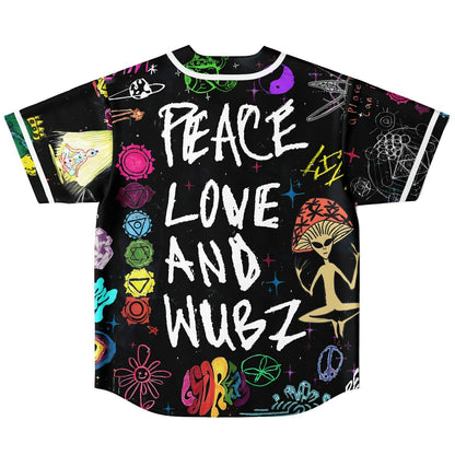 Neon Acid Drip Doodle Reversible Baseball Jersey