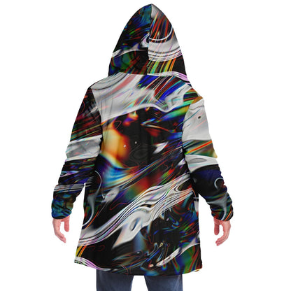 Iridescent Rainbow Chromatic Glitch Rave Cloak