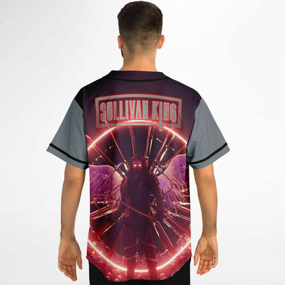 Sullivan King Grey Winged Armored Rave Baseball Jersey
