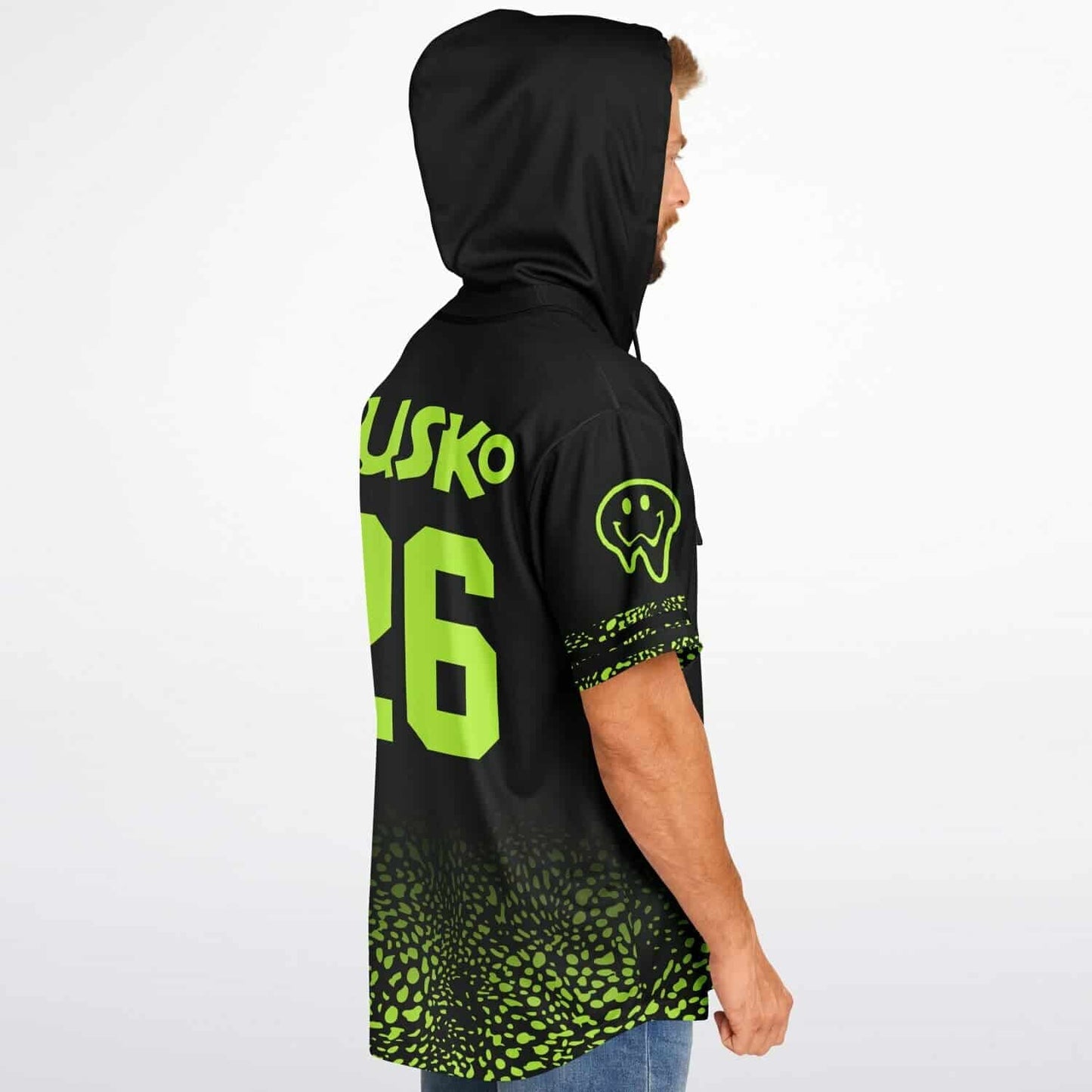 Demille custom Hooded Baseball Jersey