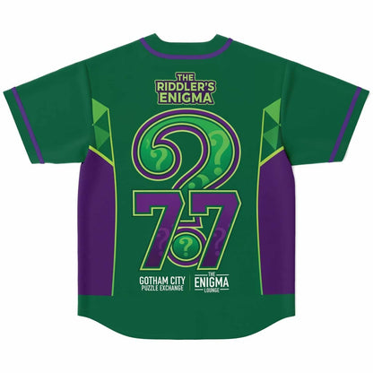 Green Purple Riddler Rave Baseball Jersey