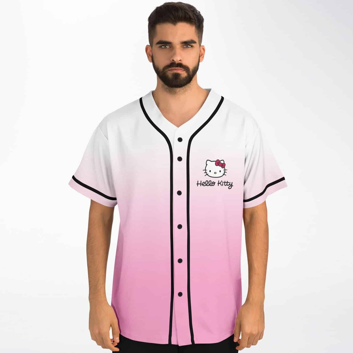 White Soft Hello Kitty Rave Baseball Jersey