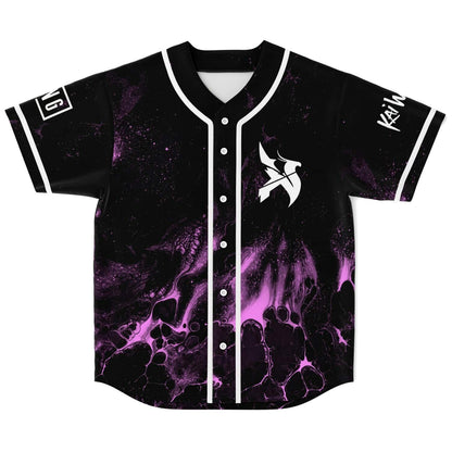 Subtronics Black Purple Fluid Rave Baseball Jersey