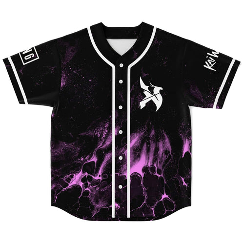 Subtronics Black Purple Fluid Rave Baseball Jersey