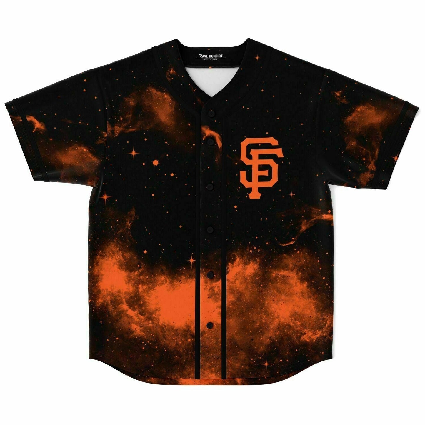 Black Galaxy Rave Baseball Jersey