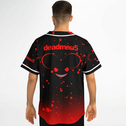 deadmau5 Black Red Mouse Head Rave Baseball Jersey
