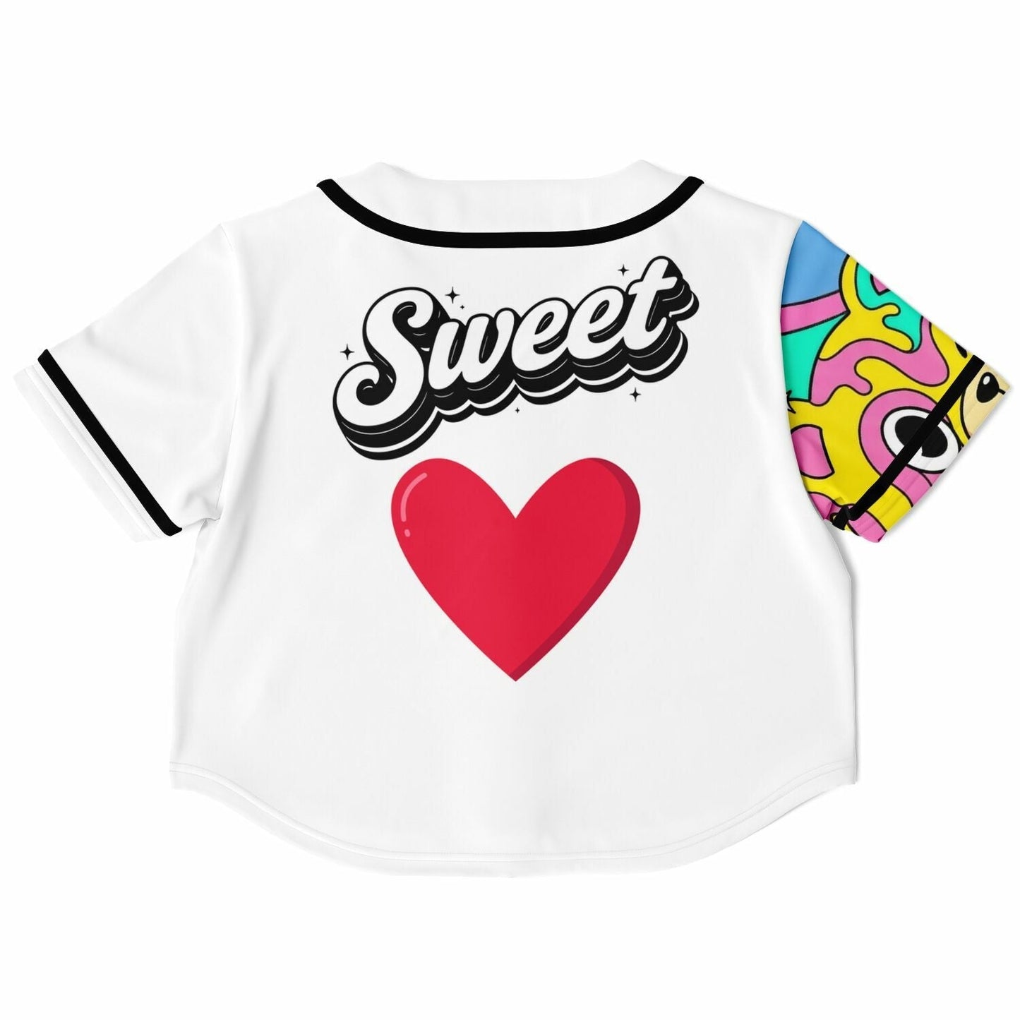Sweet heart Cropped Baseball Jersey