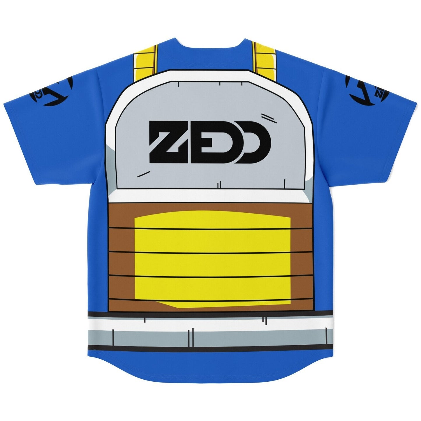 Zedd Royal Blue Saiyan Battle Rave Baseball Jersey