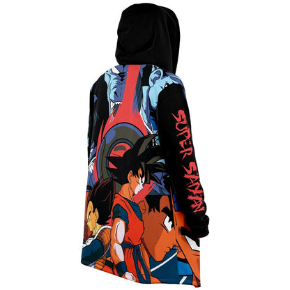 Black Anime Warrior Rave Cloak