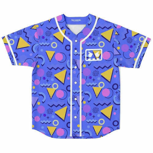 Barely Alive Periwinkle 80S Rave Baseball Jersey
