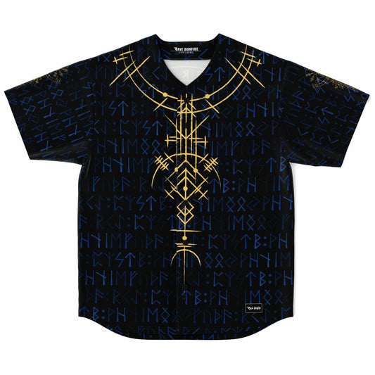 Black Norse Rave Baseball Jersey